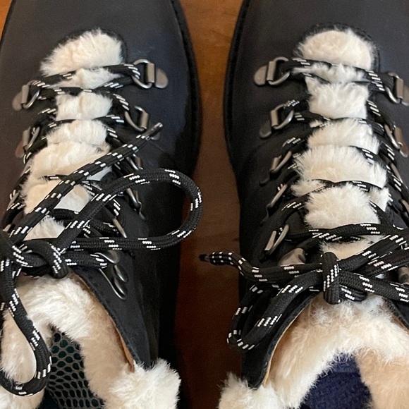 Patricia Nash Black Tie Luigi Boots with Faux Fur  NWOT - Picture 7 of 11